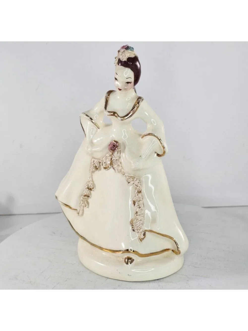 Vintage Kaye Of Hollywood California Pottery Lady Figurine Dorette Saltzman